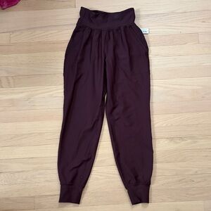 Purple High-Waisted Joggers